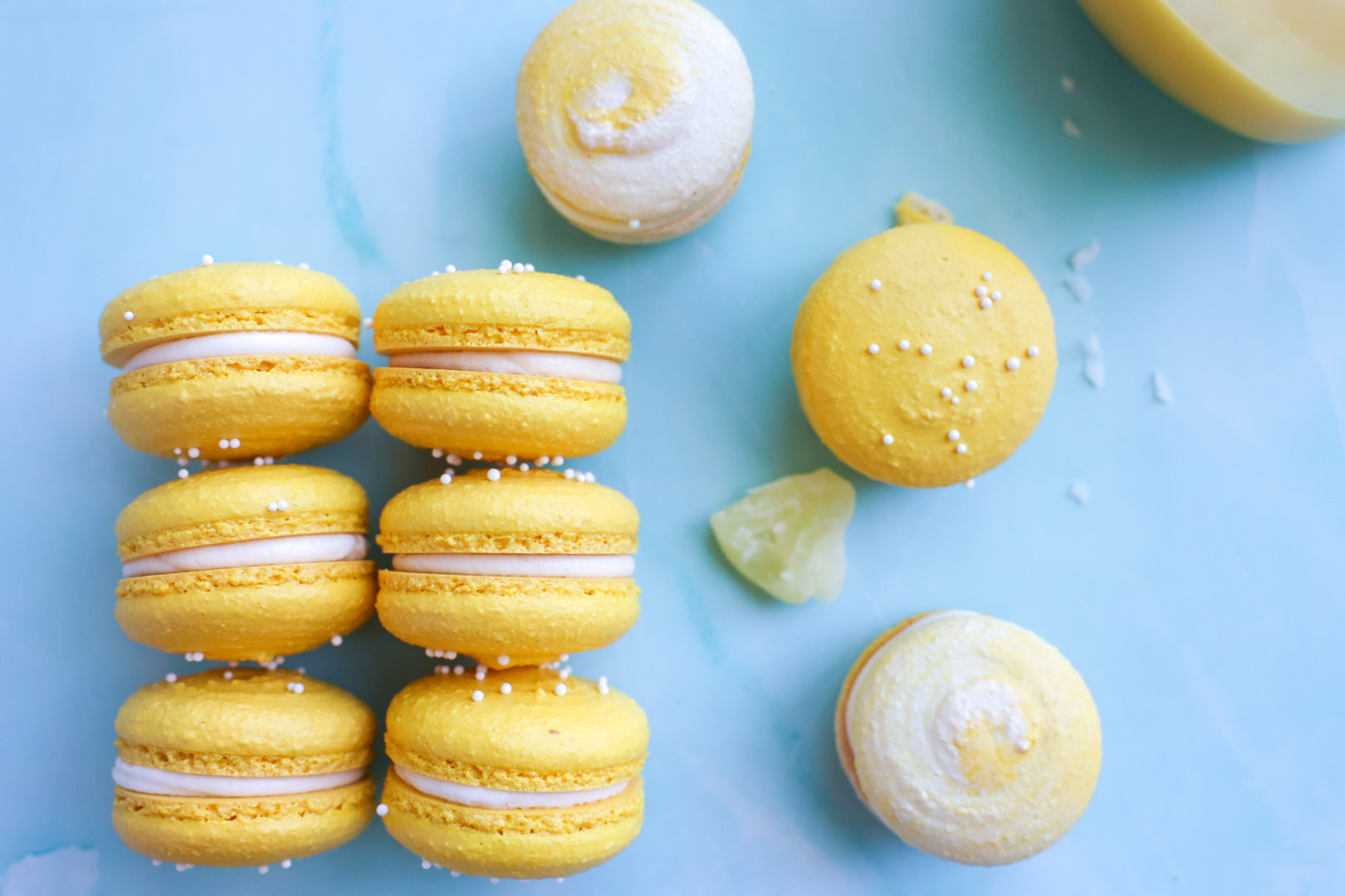 Coconut and Pineapple Curd Macarons - My Blog