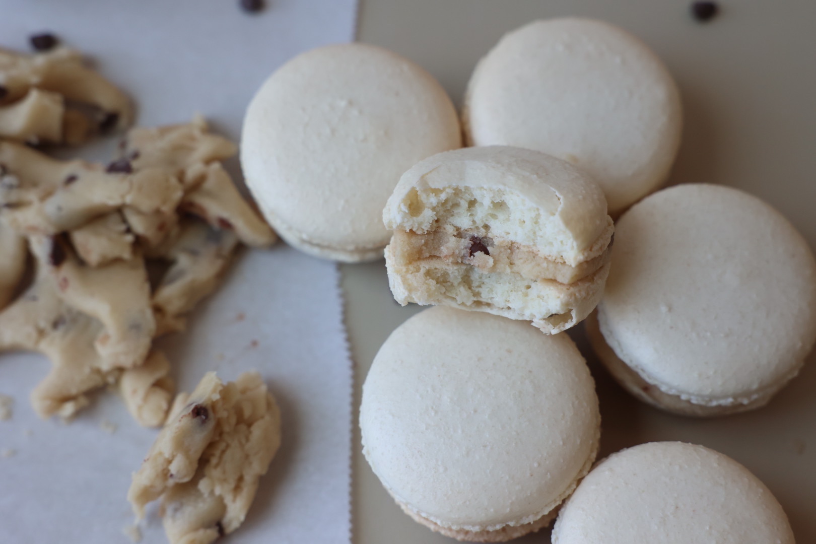 Chocolate Chip Cookie Dough Macarons My Blog