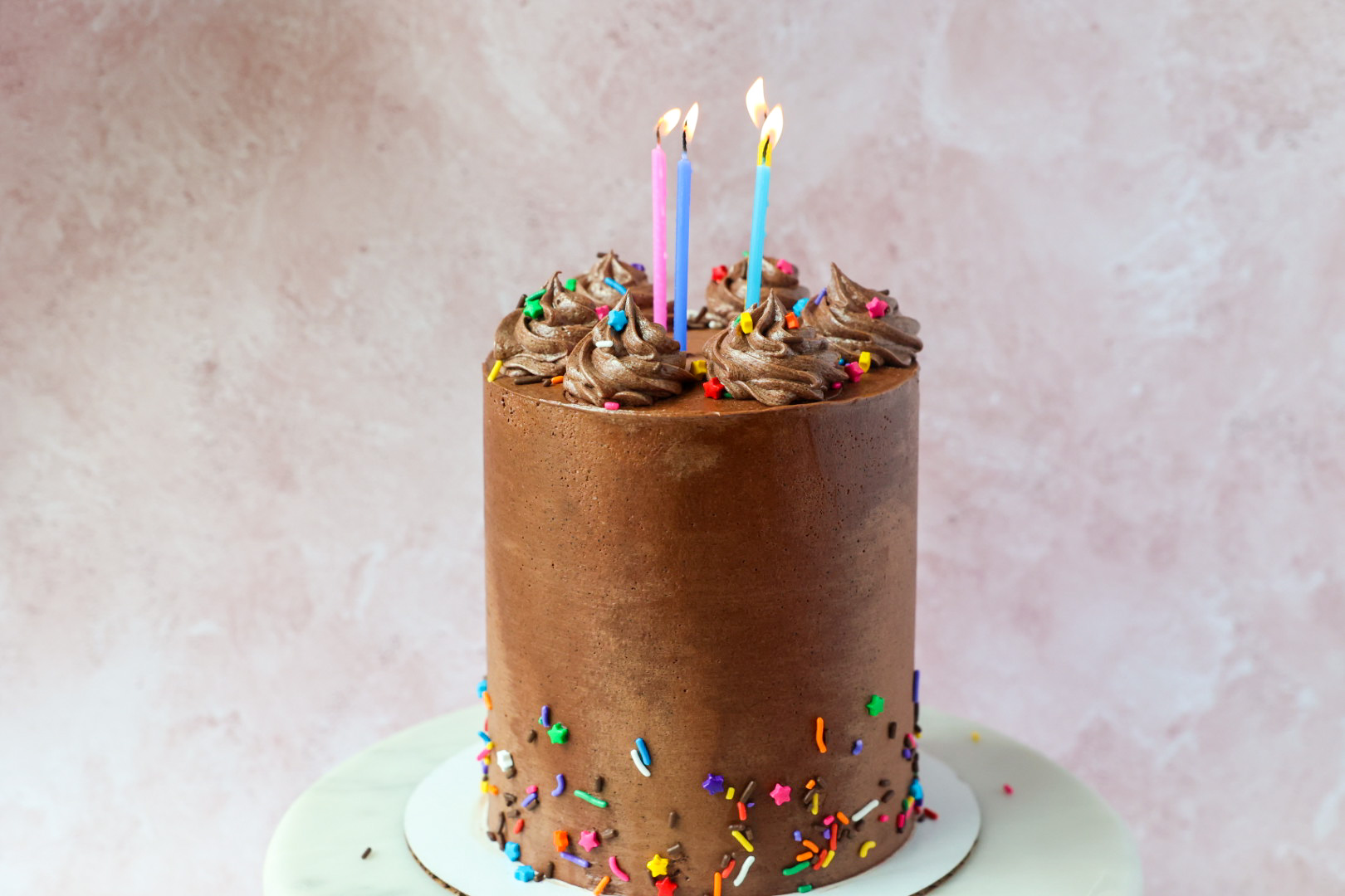 Classic Chocolate Cake with Chocolate Faux Swiss Meringue Buttercream ...